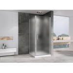 Душевой уголок Abber Sonnenstrand 100х90х195 матовое стекло профиль хром AG04100M-S90M