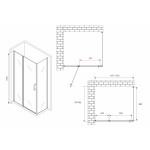 Душевой уголок Abber Sonnenstrand 120х75х195 распашная прозрачное стекло профиль хром AG04120S-S75
