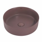 Раковина накладная Abber Bequem 360х360х120 круглая коричневый матовый AC2108MC