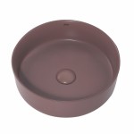 Раковина накладная Abber Bequem 360х360х120 круглая коричневый матовый AC2108MC