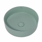 Раковина накладная Abber Bequem 360х360х120 круглая светло-зеленый матовый AC2108MCG