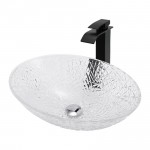 Раковина накладная Abber Glas 500х355х155 овальная прозрачная AK2303