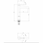 Смеситель для раковины Abber Emotion черный матовый AF8811B