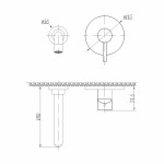 Смеситель для раковины Abber Wasser Kreis черный матовый AF8112B