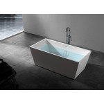 Акриловая ванна Abber 150х80х60 см белая AB9224-1.5