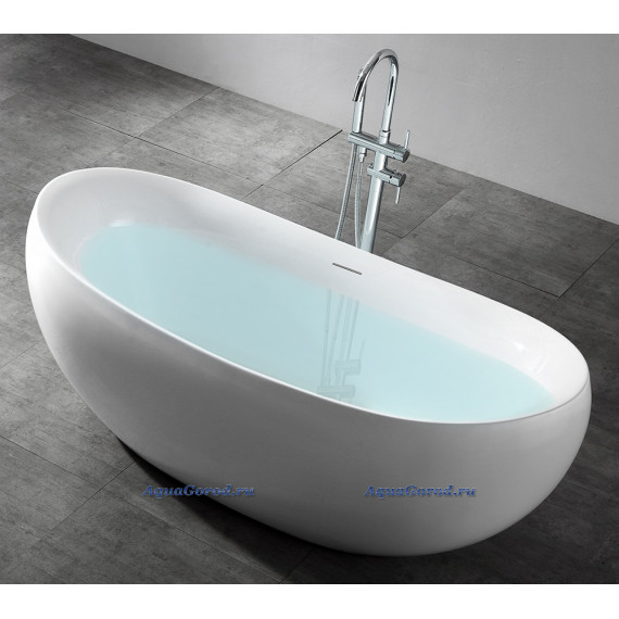 Акриловая ванна Abber 170х80х64 см белая AB9236