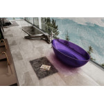 Ванна Abber Kristall 1800х850х520 овальная прозрачный фиолетовый AT9702Amethyst