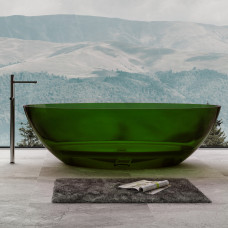 Ванна Abber Kristall 1800х850х520 овальная прозрачный зеленый AT9702Emerald