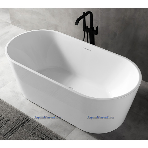 Акриловая ванна Abber 160х75х60 см белая AB9320-1.6