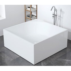 Акриловая ванна Abber 140х140х60 см белая AB9337