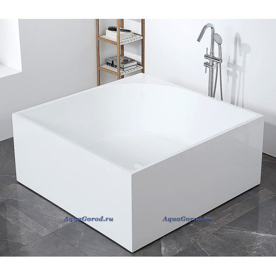 Акриловая ванна Abber 140х140х60 см белая AB9337
