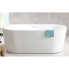 Акриловая ванна Abber 170х80х60 см белая AB9345-1.7