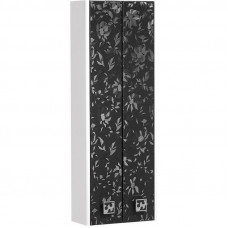 Шкаф Акватория Альфа 36 см подвесной черный, белый