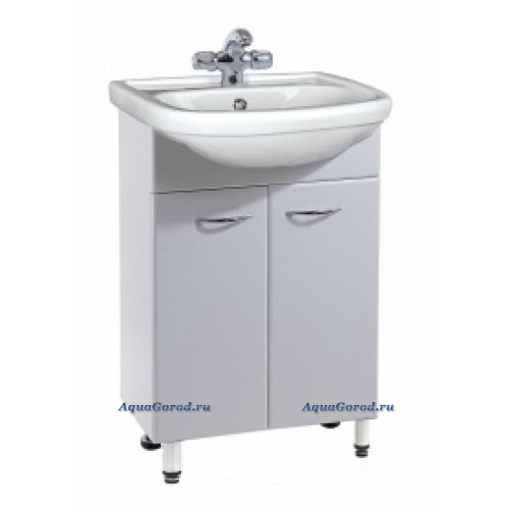 Тумба под умывальник Акватория Азов 45 см напольная белая купить по ...
