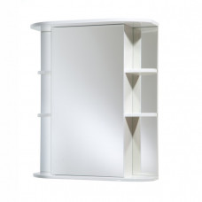 Зеркало-шкаф Aкватория Глория 60 см без подсветки белый