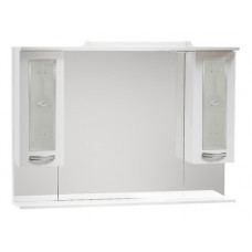 Зеркало-шкаф Aкватория Милагрос 105 см, с полкой, белый