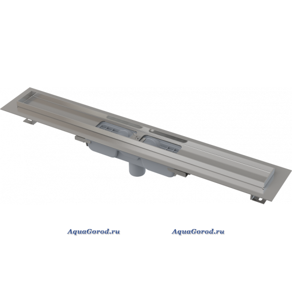 Желоб водоотводящий AlcaPlast APZ1101-750 Low с порогами для перфорированной решетки, вертикальный сток