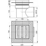 Сливной трап AlcaPlast APV12