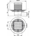 Сливной трап AlcaPlast APV1321