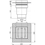 Сливной трап AlcaPlast APV13