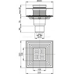 Сливной трап AlcaPlast APV2324