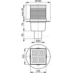 Сливной трап AlcaPlast APV2