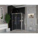 Душевое ограждение Ambassador Intense 120х110х200 прозрачное стекло профиль хром 110021101IX-110IX
