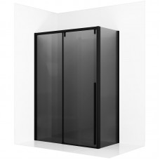 Душевое ограждение Ambassador Intense 120х100х200 тонированное стекло профиль черный матовый 110022201IBB-100IBB