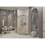 Душевое ограждение Ambassador Ritz 90х90х200 прозрачное стекло профиль хром 112011102