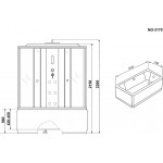 Душевая кабина Niagara Ultra 170х75х220 с крышей прямоугольная высокий поддон прозрачное стекло профиль хром 31700164