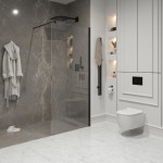 Душевая перегородка Niagara Nova 100х195 прозрачное стекло профиль черный матовый NG-683-10BLACK