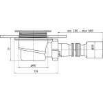 Сифон для поддона Aquanet 259367 без крышки