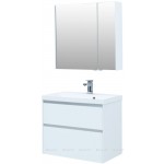 Тумба под умывальник Aquanet Гласс 80 белая 238361 Тумба под умывальник Aquanet Гласс 80 белая 238361