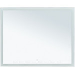 Зеркало Aquanet Гласс 120 с LED подсветкой прямоугольное белый глянец 274009