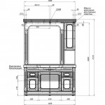 Зеркало-шкаф Aquanet Фредерика 140 белый 00171012