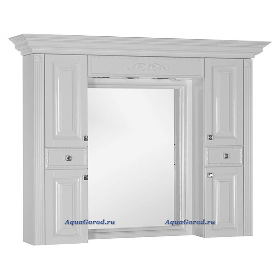 Зеркало-шкаф Aquanet Кастильо 160 белый 00183178