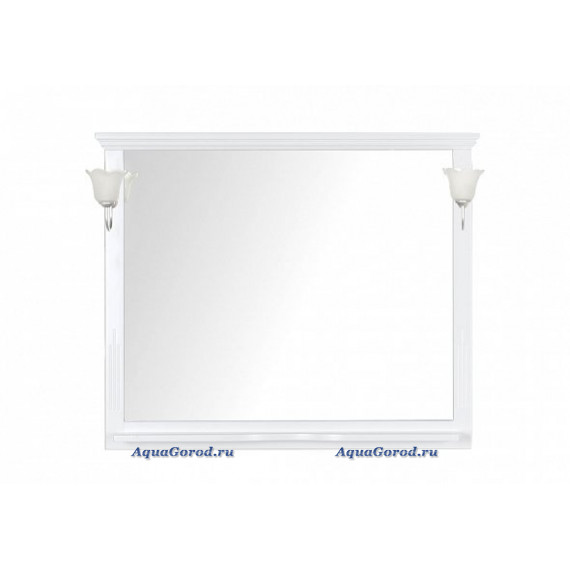 Зеркало Aquanet Лагуна 120 белый матовый 00175303
