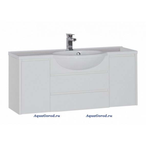 Тумба под умывальник Aquanet Лайн 120 белая 00164938