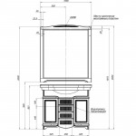 Зеркало Aquanet Луис 100 темный орех 00173209