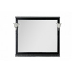 Зеркало Aquanet Валенса 110 черный, краколет серебро 00180296