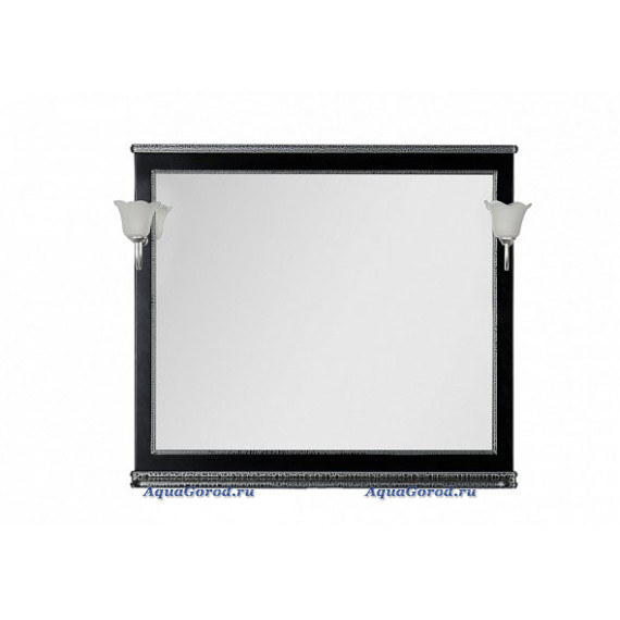 Зеркало Aquanet Валенса 100 черный, краколет серебро 00180297