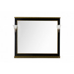 Зеркало Aquanet Валенса 110 черный, краколет золото 00180295