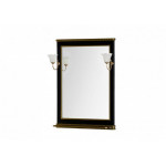 Зеркало Aquanet Валенса 70 черный, краколет золото 00180292