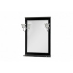 Зеркало Aquanet Валенса 70 черный, краколет серебро 00180298