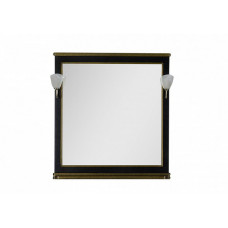 Зеркало Aquanet Валенса 90 черный, краколет золото 00180043