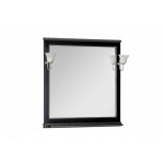 Зеркало Aquanet Валенса 90 черный, краколет серебро 00180140