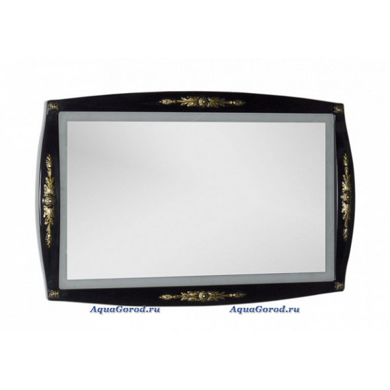 Зеркало Aquanet Виктория 120 черный, золото 00183927