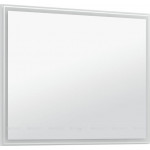 Зеркало Aquanet Nova Lite 100 прямоугольное с LED подсветкой белый глянец 242622