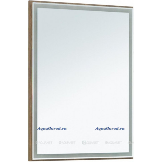 Зеркало Aquanet Nova Lite 60 LED с подсветкой прямоугольное дуб рустикальный 249510