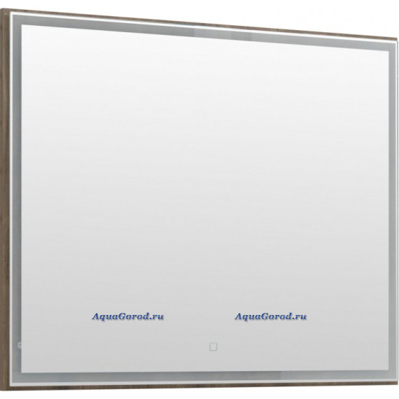 Зеркало Aquanet Nova Lite 100 прямоугольное с LED подсветкой дуб рустикальный 249519